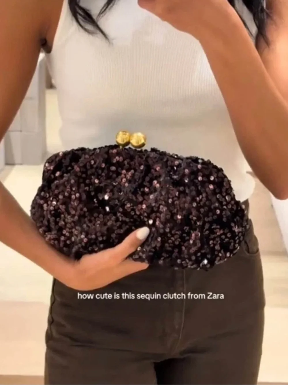 Zara handheld sequin